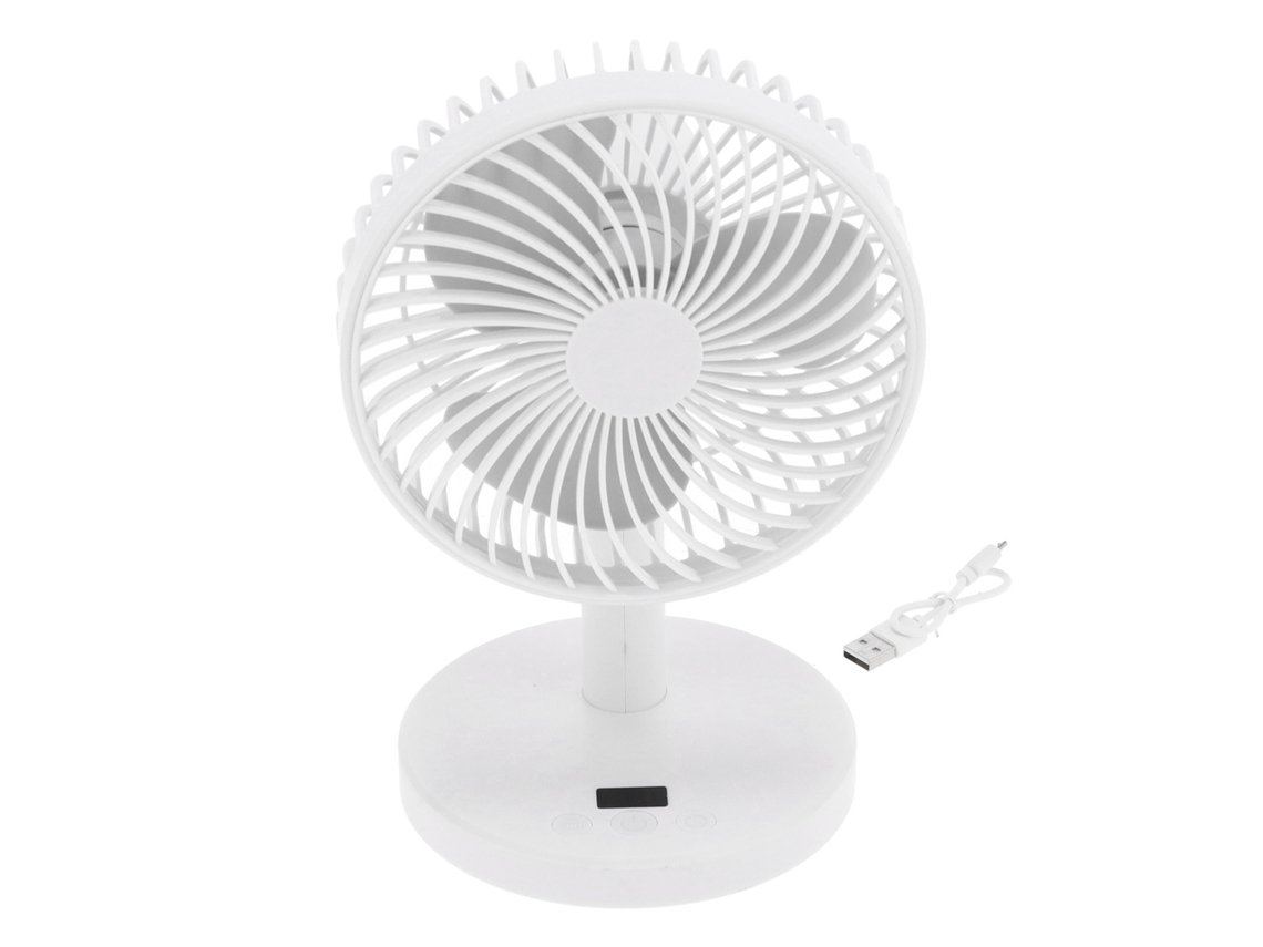 Ventilador de mesa mini portátil USB recarregável 4 marchas com bateria 4000mAh baixo ruído MARCA