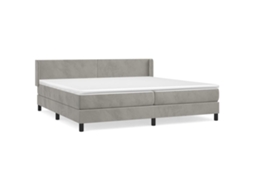 Box Spring Bed, Box Spring Beds Vidaxl Cinzeto Veludo (200 X 200 Cm)