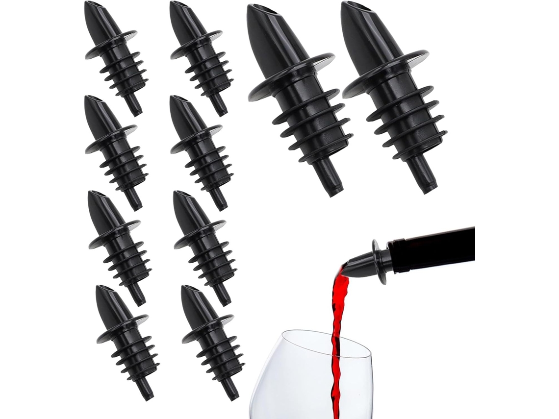 Conjunto Completo De Rolha Dosadora De Vinho Com Aerador Preciso.