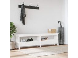 Vidaxl Banco De Corredor 160x28x45 Cm Madeira De Pinho Maciça Branco