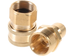 Conectores De Mangueira Água 3/8 Polegadas, 1 Par, Cobre Dourado,