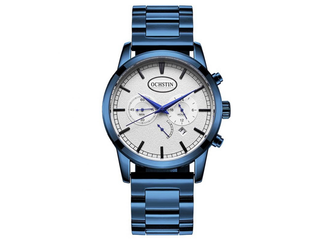 Reloj Deportivo Hombre Ochstin Luminoso Calendario Impermeable Azul Real