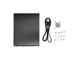 Estojo para Hdd/ssd Sata 2.5 Polegadas 6gbps com Trava Mecânica e Indicador Led de Liga de Alumínio