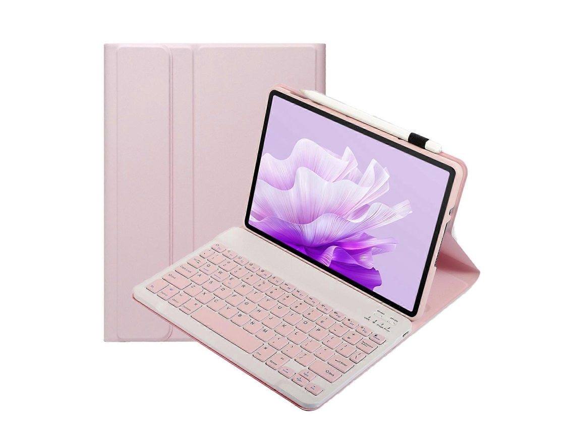 Capa De Couro Ultrafina E Destacável Com Teclado Bluetooth Para Tablet Honor Pad X9 / X8 Pro 11.5 (ah15)