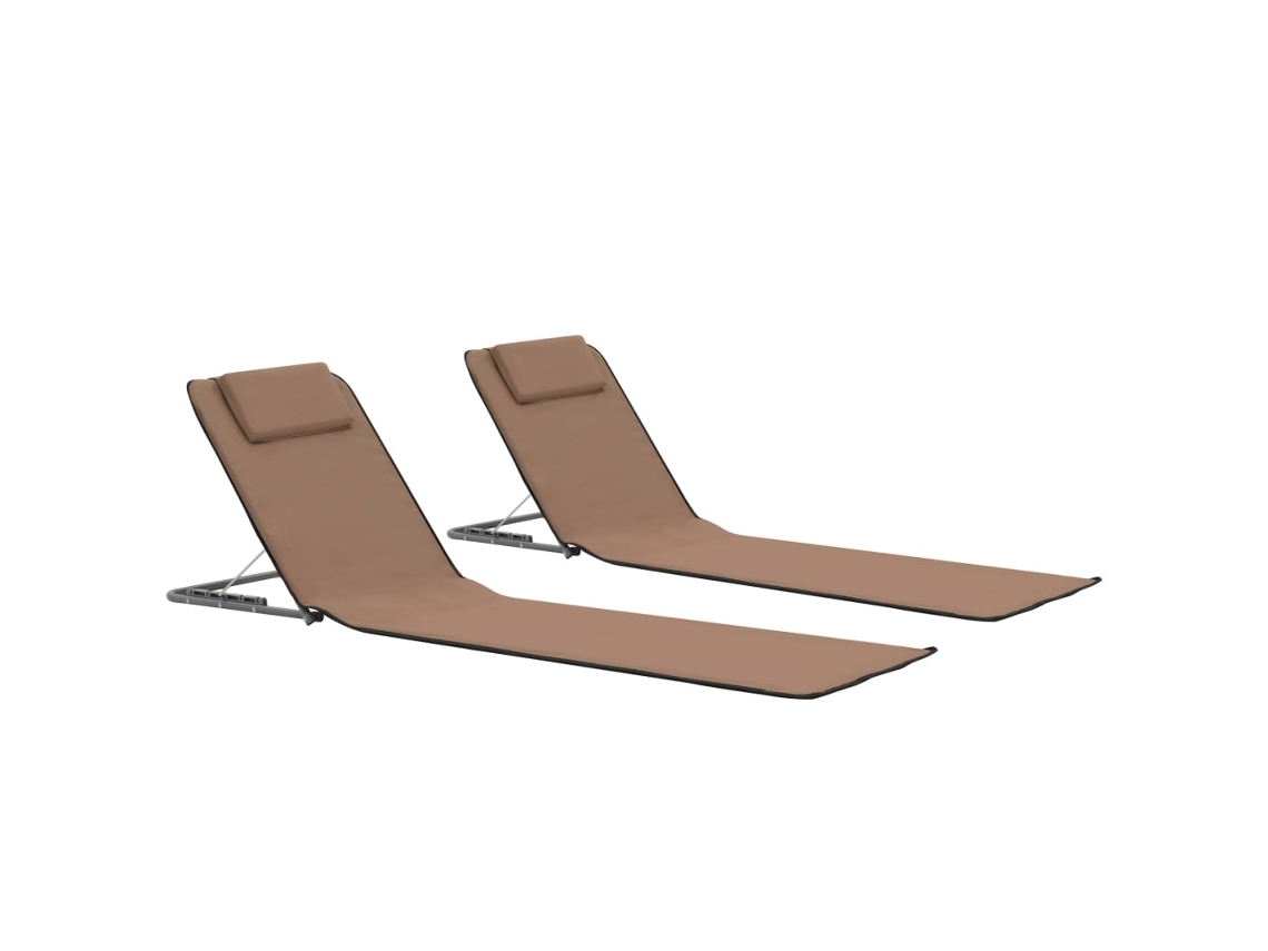 Beach Chair, Beach Chairs Vidaxl Marrom Tecido (n/a)