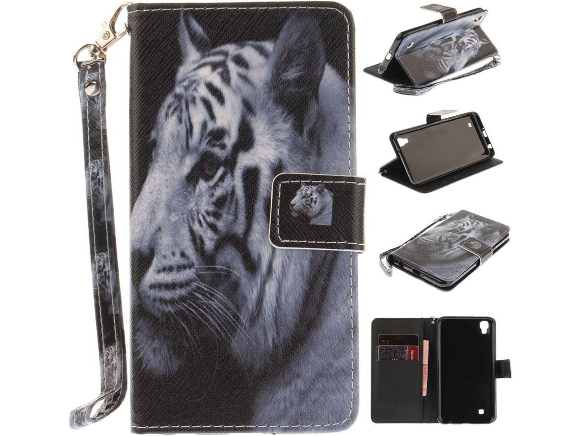 Capa LG X Power HONGWE. Tigre Branco