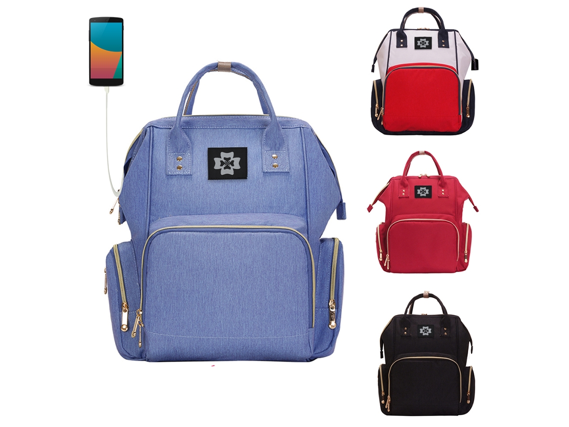 2026 mochila de Maternidade Multifuncional com Usb Externo, Bolsa de Fraldas para Viagem, Acessórios para Bebê