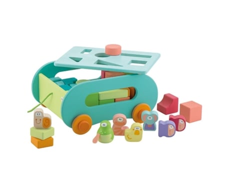 Jogo Didático SEVI Madeira - Azul - 26 x 13 x 22 cm)