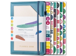 Agenda Planner Caderno Autoencadernável Azul Brilvibera