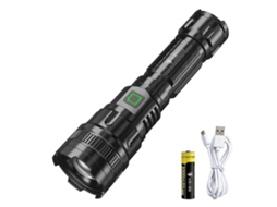 Lanterna Led Recarregável Por Usb, Lanterna Superbrilhante Com Zoom Para Áreas Externas, Para Caminhadas E Acampamentos. Olysi Shop