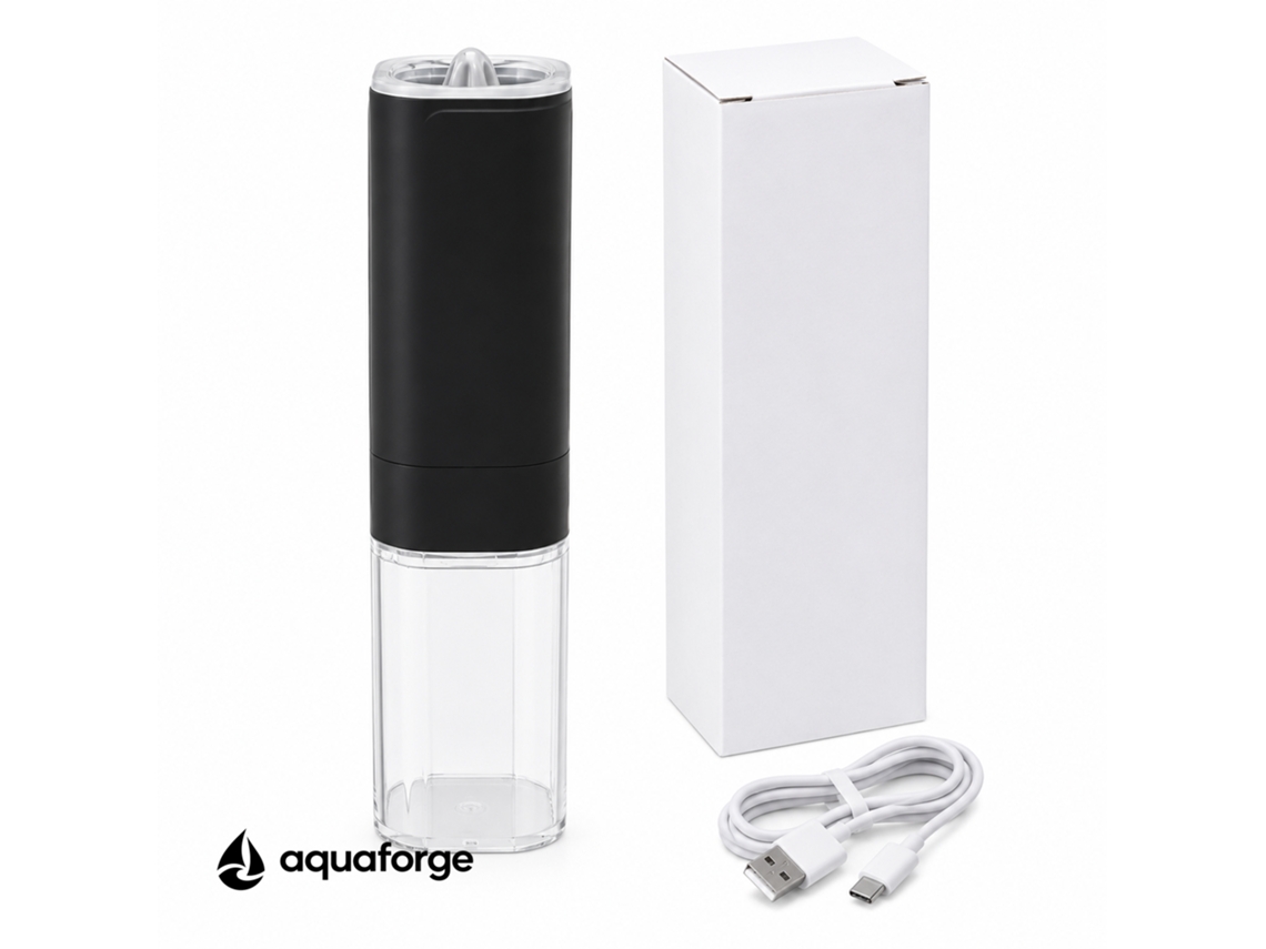 Moinho Elétrico De Pimenta E Sal Aquaforge Com Moagem Ajustável E Recarregável Para Pimenta E Sal