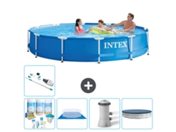 Intex Piscina Com Estrutura Redonda - 366x76 Cm - 6-peças S20433
