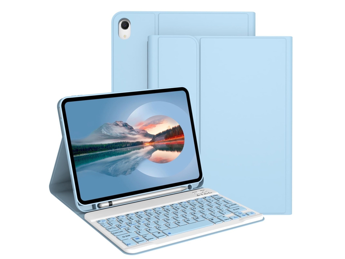Capa Com Teclado Bluetooth, Compatível Com Ipad Pro 11 2024, Branco