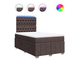 Box Spring Bed, Box Spring Beds Vidaxl Marrom Tecido (120 X 200 Cm)