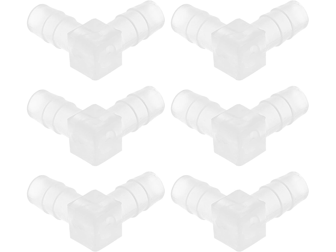 Conjunto De 6 Peças Conexões Mangueira Plástico, Conectores Cotovelo