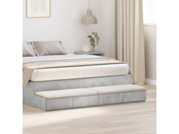 Vidaxl Gavetas De Cama Cinzento 150 X 36,5 X 16,5 Cm