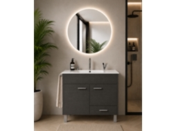 Móvel De Casa De Banho Com Lavatório Origenbath Samos Sem Espelho 120x45 Cm 1 Cuba Grafite