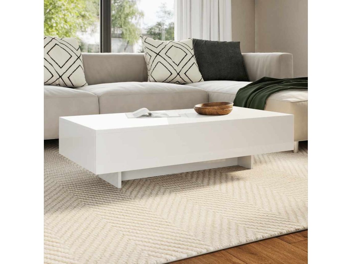 Vidaxl Mesa De Centro, Branco Brilhante