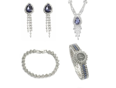 Relógio de Pulso para Mulher,Conjunto de Jóias,4 En 1 USIFUL