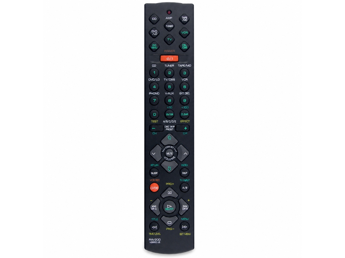 Comando À Distância Compatível Com Amplificador Av Yamaha Rav200 Ax-596