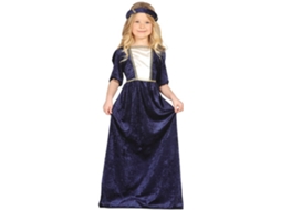 Fato de Menina DISFRAZZES Dama Medieval Azul (Tam: 7 a 9 anos)