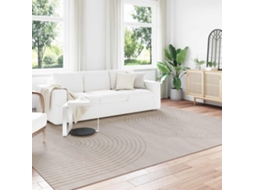 Vidaxl Tapetes De Área Retangular Galati Bege 340 X 240 Cm Poliéster