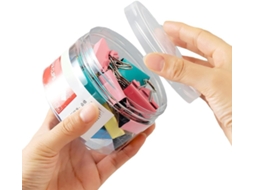 Conjunto de 12 alfinetes de papel coloridos, resistentes e confiáveis, feitos de metal, ideais para prender recibos.