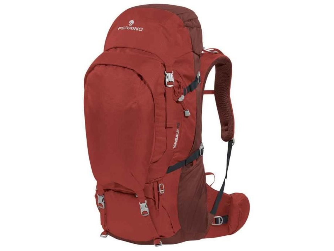 Mochila ergonômica Ferrino Transalp Lady 75L vermelha