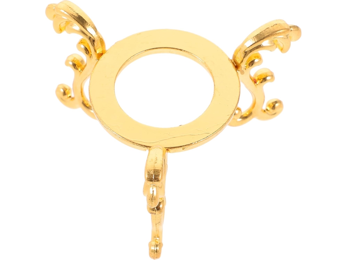 Suporte Para Exibição De Esfera Cristal Transparente Bestyash 256 Polegadas Com Base Metal Dourado, Elegante Peça