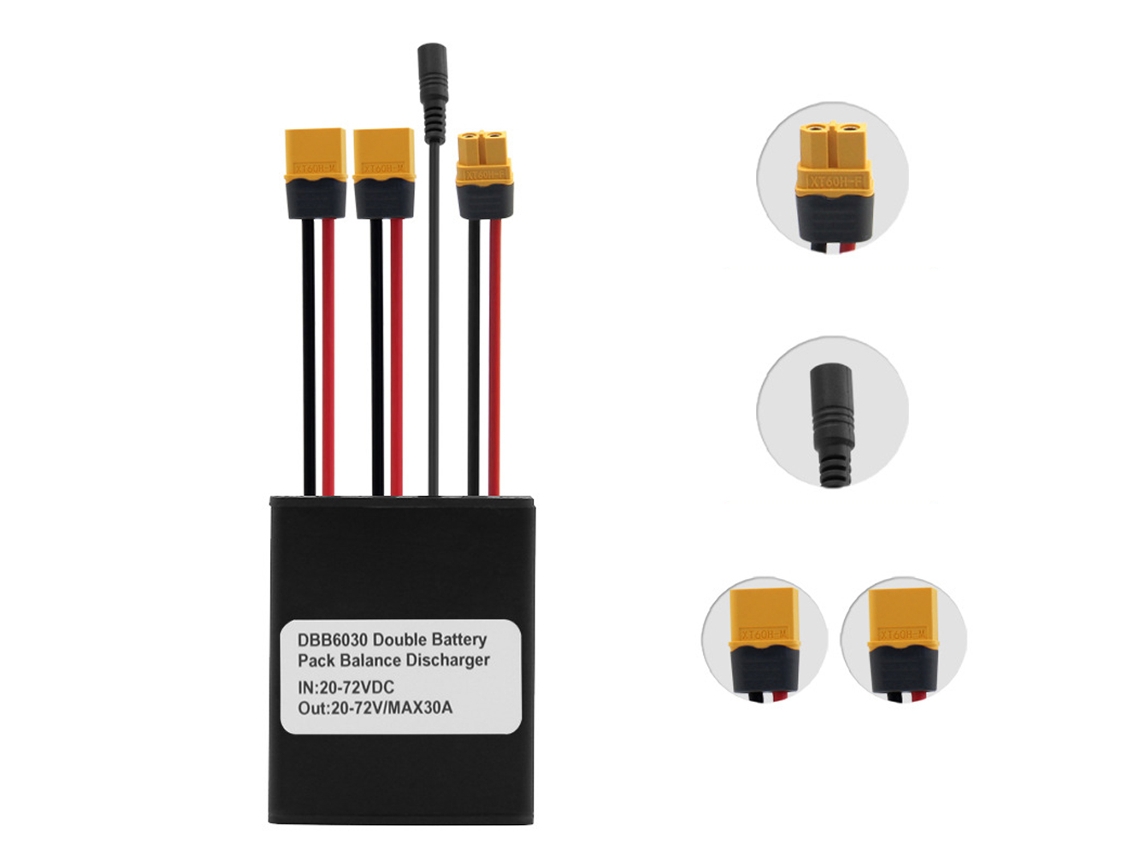 Conversor de Descarga de Bateria Dual 20V-72V 30A para Bicicleta Elétrica S/MARCA