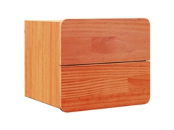Mesa-de-cabeceira | Criado-mudo | Armário De Cabeceira Com Gaveta Marrom Cera 39 X 34 X 33 Cm