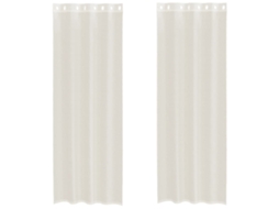 Voile Curtain, Voile Curtains Vidaxl Creme Tecido (140 X 300 Cm)