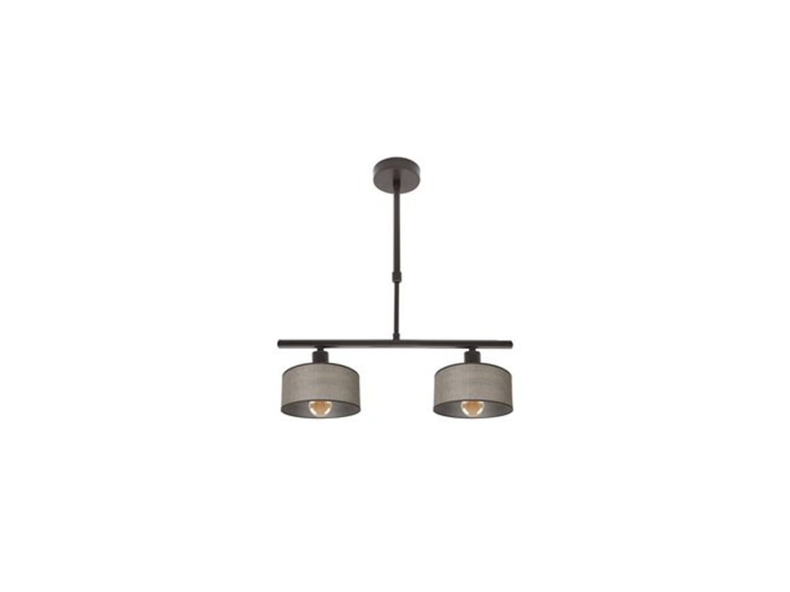 Lâmpada Gilda 2xe14 Marrom Regx43x14 Cm Fabrilamp