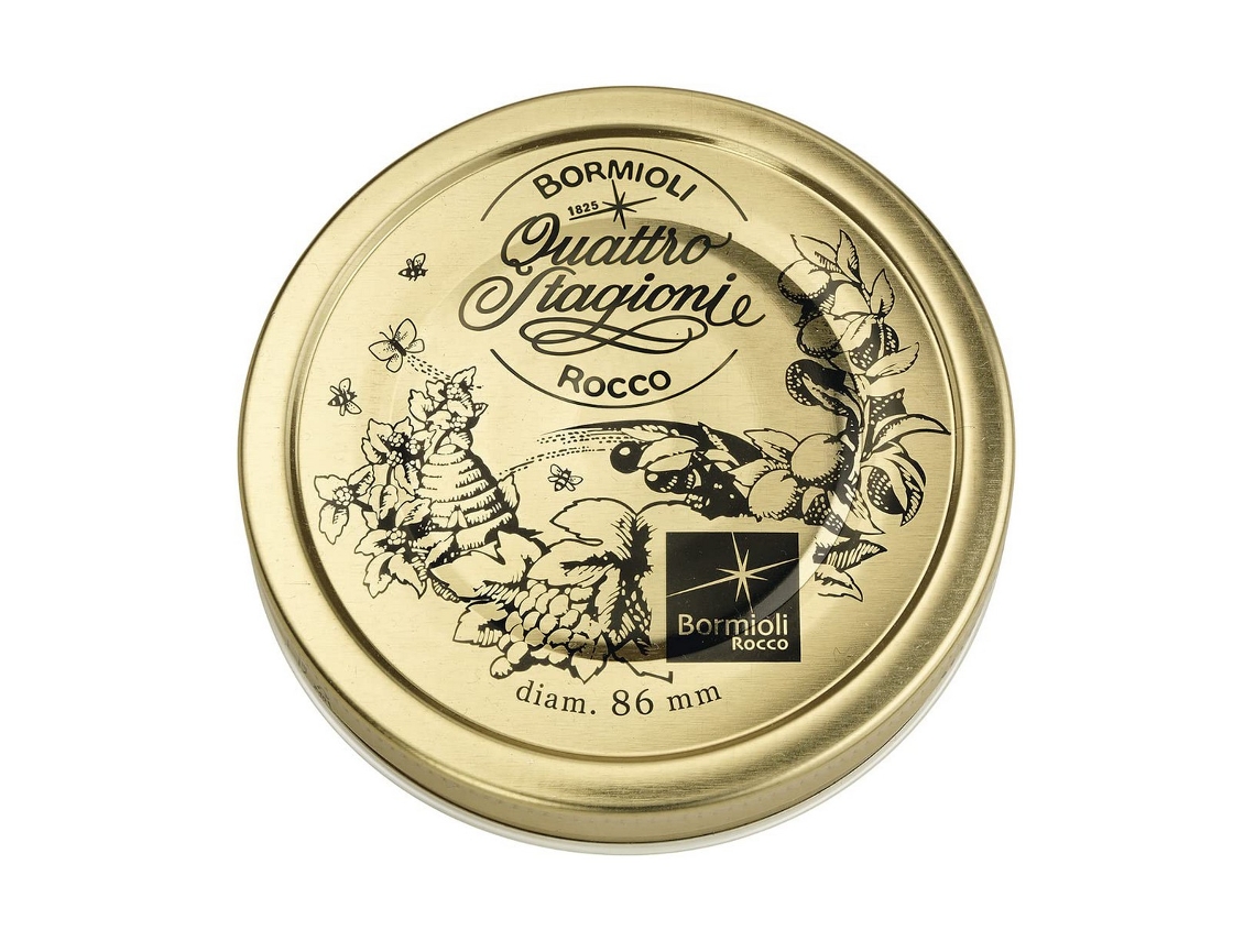 Tampas Bormioli Rocco Quattro Stagioni Dourado 2 Unidades Metal (86 Mm)