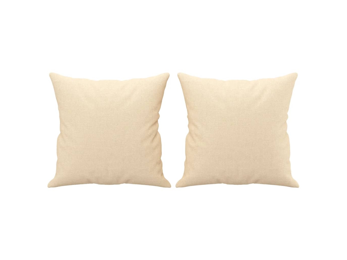 Throw Pillow, Throw Pillows Vidaxl Creme Tecido (n/a)