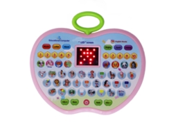 Mali tablet Educativo Infantil Multifuncional com Tela Led para Educação Precoce Menino Menina Rosa