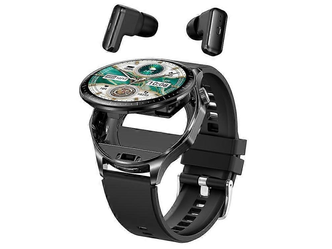 Smartwatch 2 em 1 com fones de ouvido TWS, tela AMOLED de 1,43 polegadas, Bluetooth e suporte para chamadas VONKELIOS