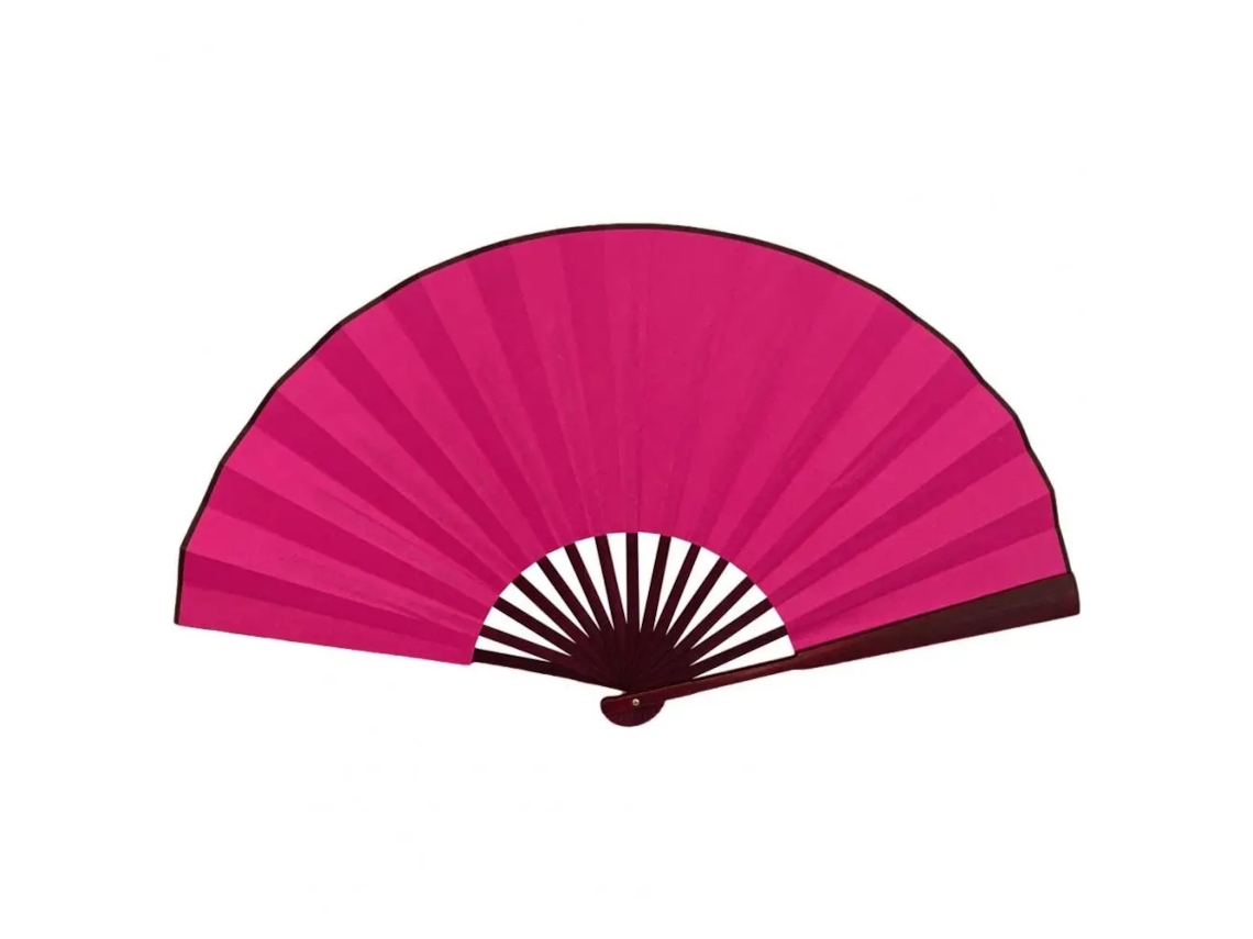 Leque BRILVIBERA extra grande 33cm, rosa avermelhado