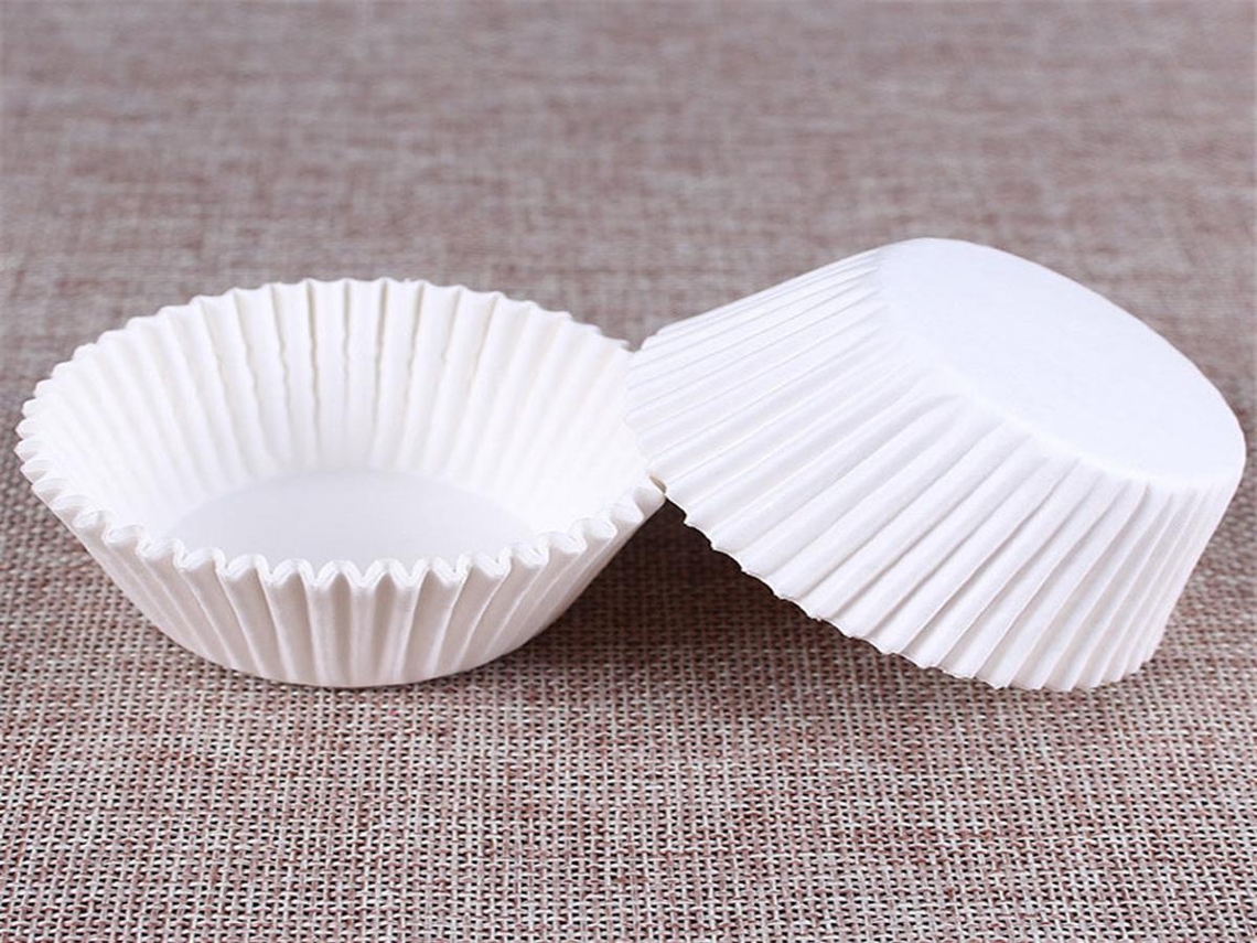 Formas para Muffin Lurelia, 100 unidades, Brancas, para Muffins e Cupcakes