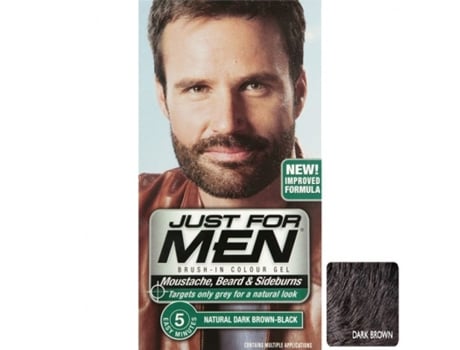 Coloração Para Barba Just For Men Preto Sem Amoníaco Volume 2 X 14,2 G