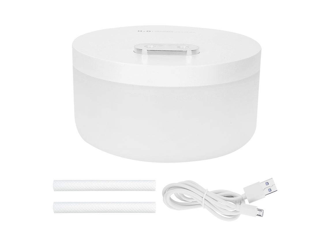 Umidificador Portátil Laxiscreed Usb 1l Branco Com Aromaterapia Para Ambiente De Trabalho Ou Casa