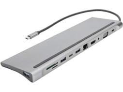 Hub Multifuncional 11 Em 1 Com Conector Tipo C Para Casa E