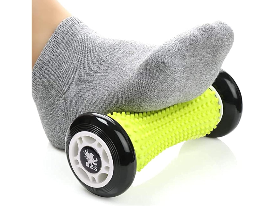 Massageador de Peso Rolo em Silicone Preto para Fitness e Musculação