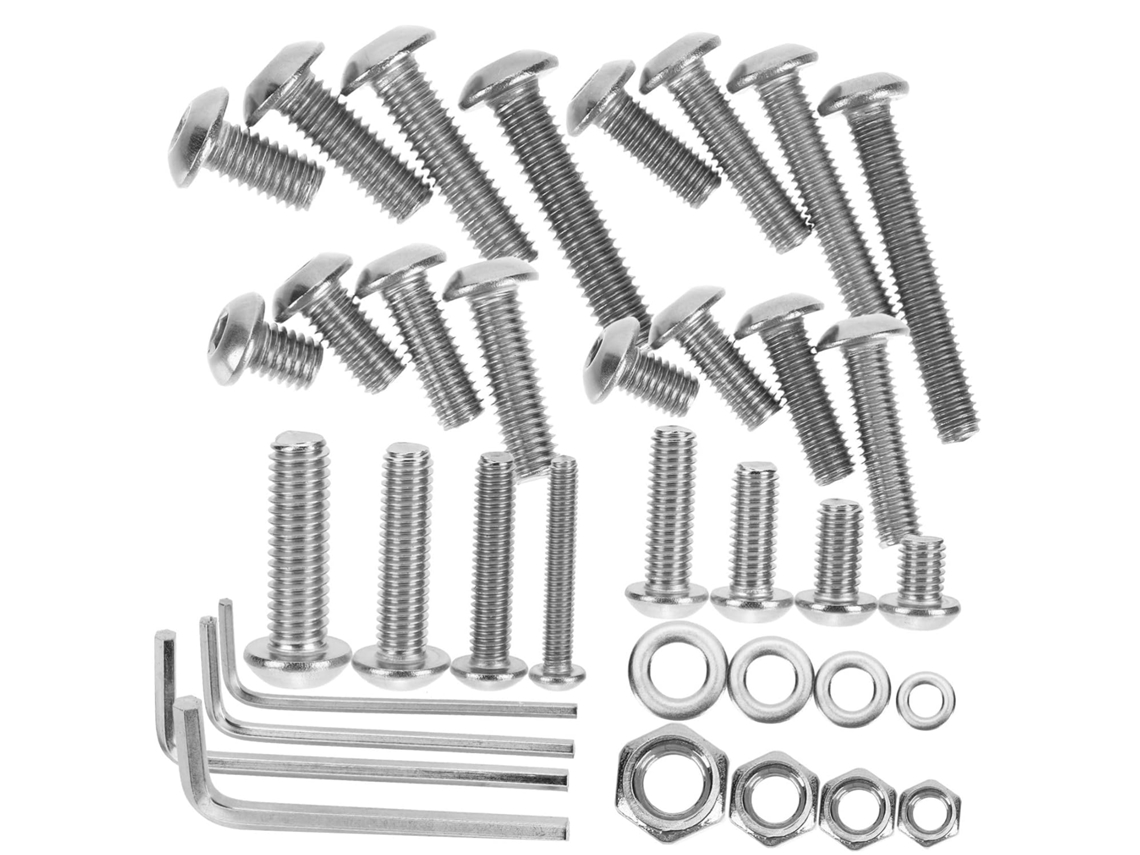 Kit De 520 Peças Parafusos E Porcas Em Aço Inoxidável Com Metal,arruelas Conjunto Chaves.