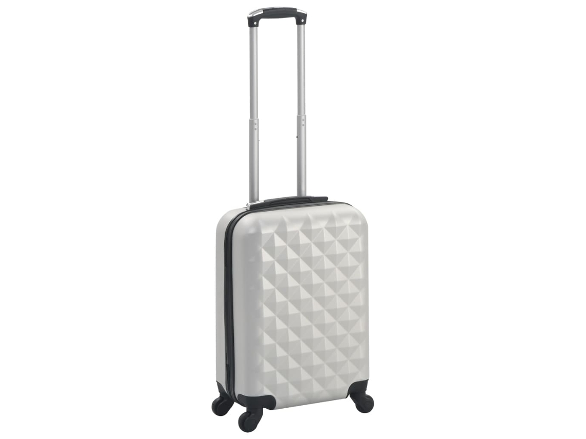 Hardcase Trolley, Hardcase Trolleys Vidaxl Prateado Plástico (n/a)