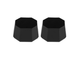 2pcs Capa De Silicone Para Ponteira De Raquete De Tênis E Racquetball Preta