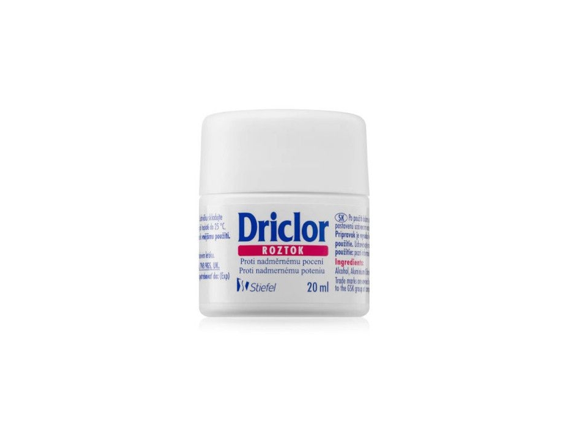 Desodorante Roll On Contra A Transpiração Excessiva Solução 20 Ml Driclor