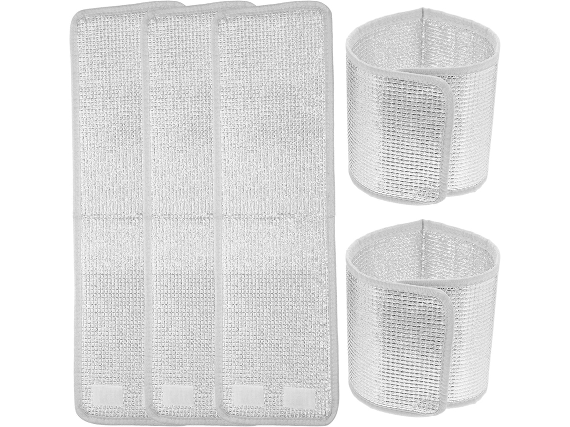Inoomp Folha Isolante para Vasos de Flores, Feita de Folha de Alumínio, Autoadesiva Dupla Face, 5 Peças com Isolamento CHABERLU