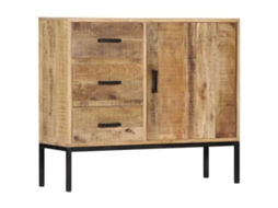 Aparador 88x30x71 cm Madera Maciza de Mango