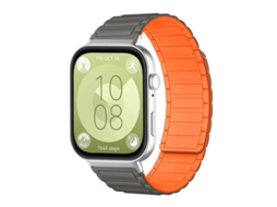 Bracelete azul e branco para Huawei Watch Fit 4 em silicone com fecho magnético XIAOMOYU